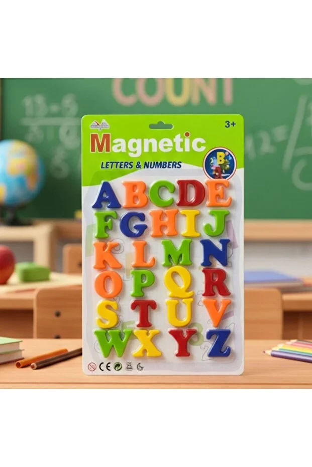 Magnetic Alphabet Toy Set - Colorful Educational Magnets for Children Ages 3 and Up